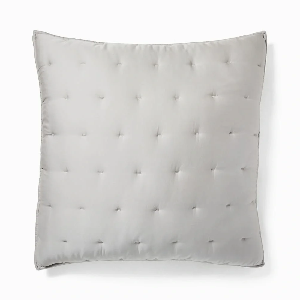 West Elm Jersey Tack Stitch Euro shams / pair:set of 2